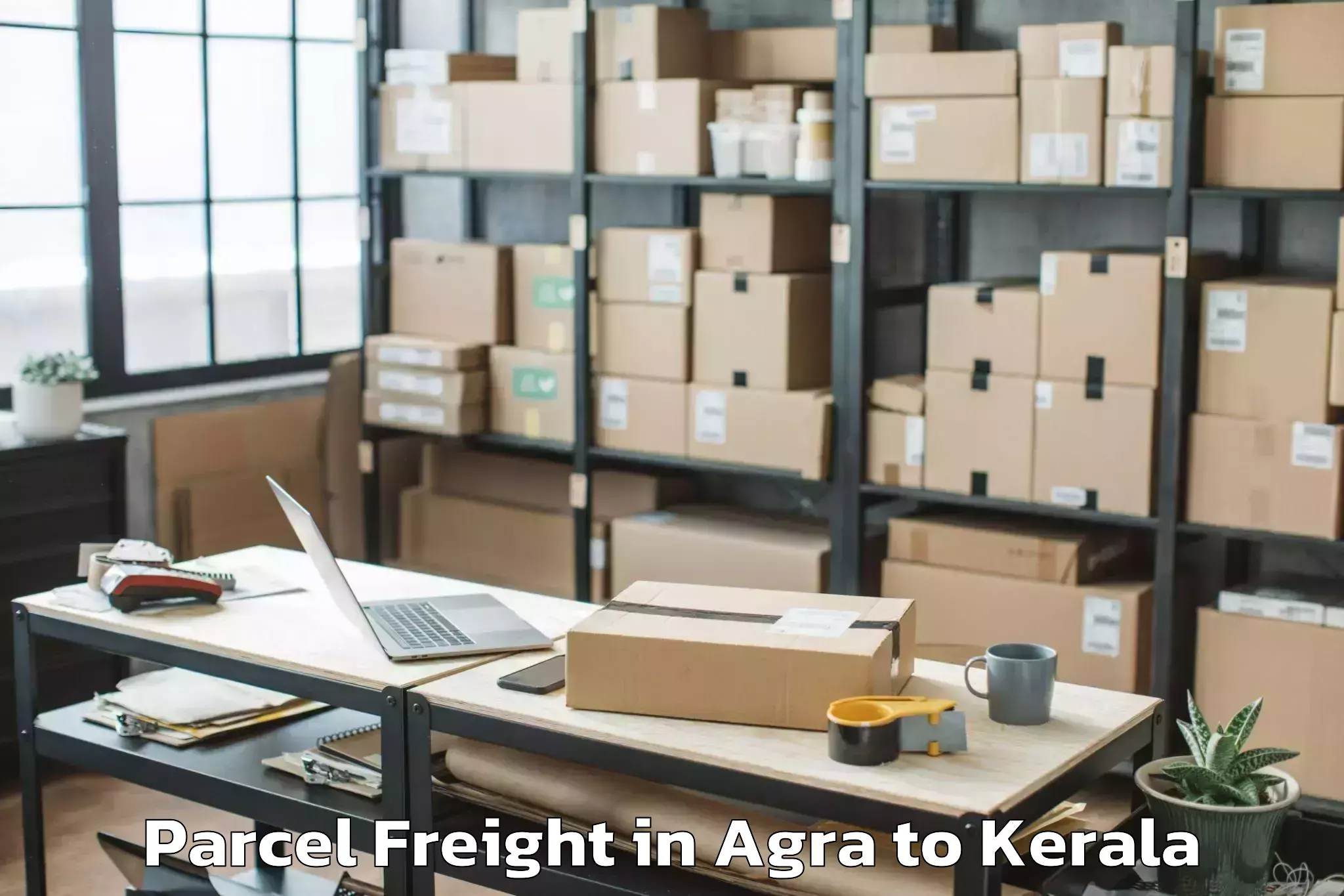 Efficient Agra to Thiruvananthapuram Parcel Freight